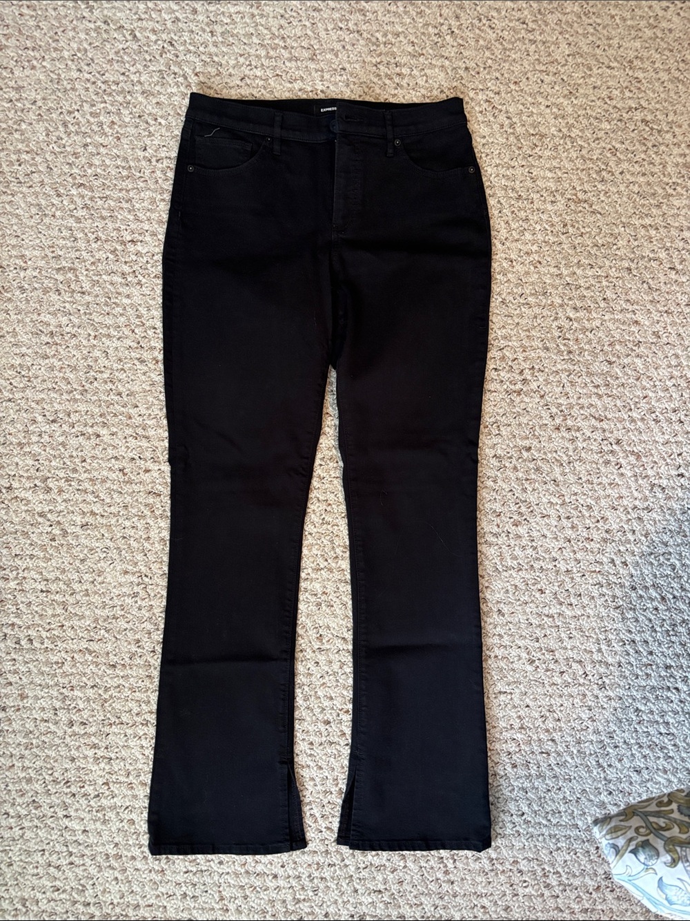 Express skyscraper Black Women’s Bootcut Jeans - dark black like new